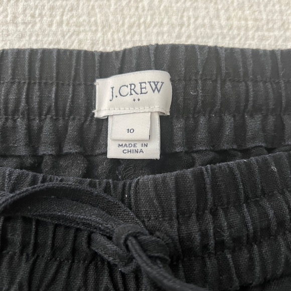 J Crew linen/cotton blend black pants size 10 - Picture 3 of 12